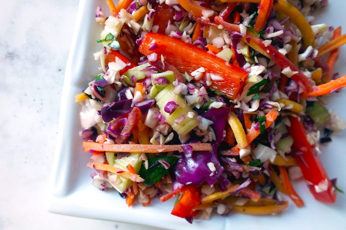 Rainbow Coleslaw